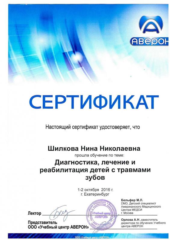 Сертификат №6
