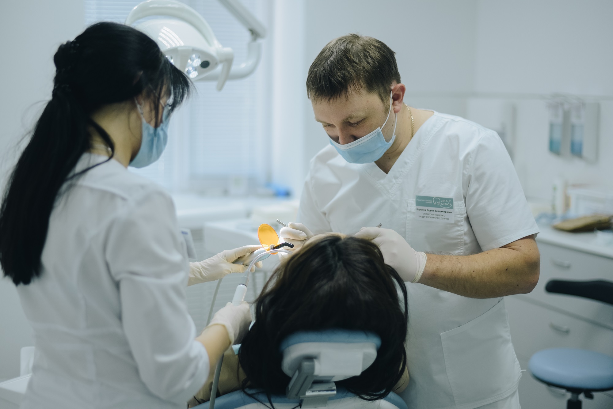 Прием пациентов в стоматологии "Мир улыбок" в с. Долгодеревенское