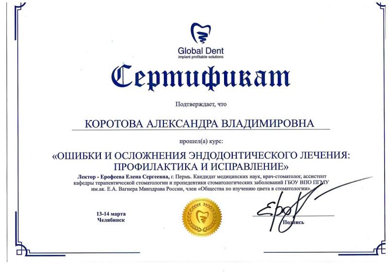 Сертификат №17