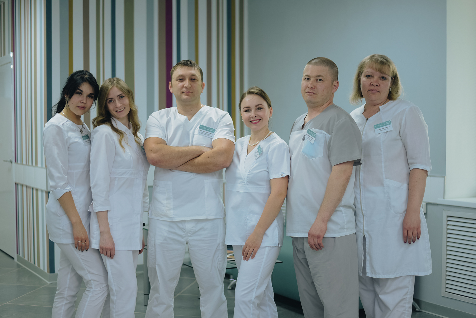 Персонал клиники "Мир улыбок" в Долгодеревенском